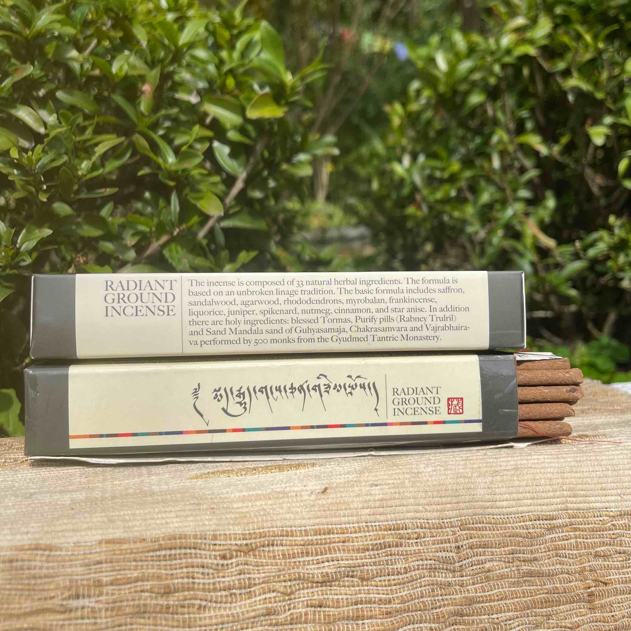 『明光淨域 印度下密院傳承臥香』RADIANT GROUND INCENSE Gyudmed Monastery INCENSE (短版，鐵灰)