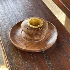 印度木製香塔座 Handcrafted Minimalist Wooden Incense Holder
